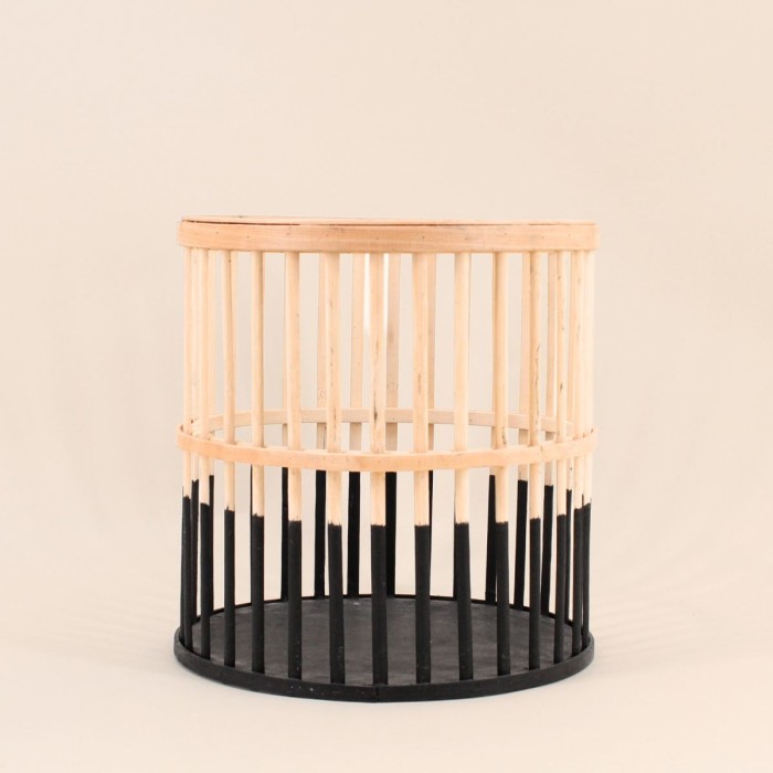Lanterne ronde en bambou naturel 25cm | Hashtag Déco