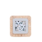 Cadre photo carré en raphia naturel beige | Hashtag Déco