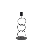 Bougeoir design métal noir 24cm élégant | Hashtag Déco