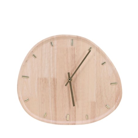 Horloge organique bois naturel 35x30cm | Hashtag Déco