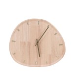 Horloge organique bois naturel 35x30cm | Hashtag Déco