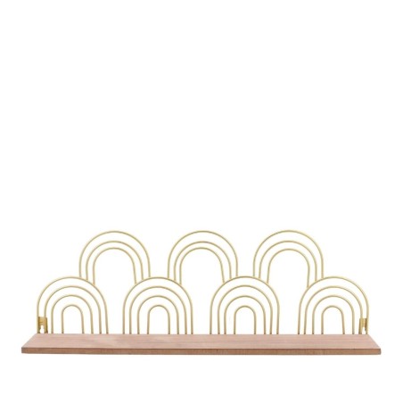 Étagère murale arches dorés en métal 50cm | Hashtag Déco