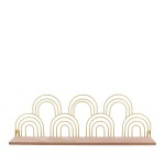 Étagère murale arches dorés en métal 50cm | Hashtag Déco