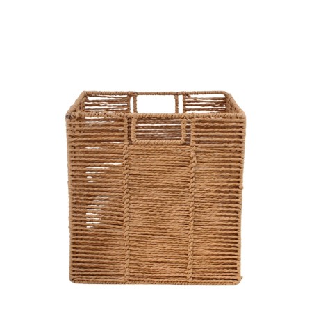 Cube de rangement pliable corde beige 31cm | Hashtag Déco