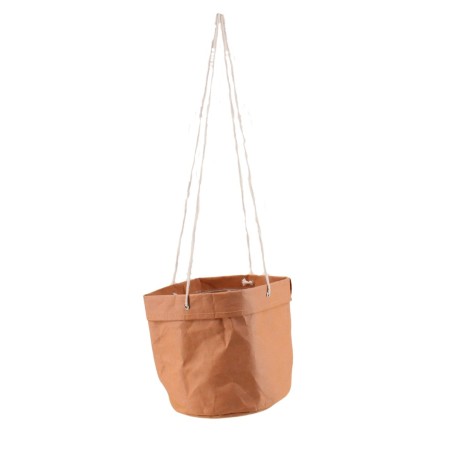 Cache-pot panier suspendu en osier blanc | Hashtag Déco