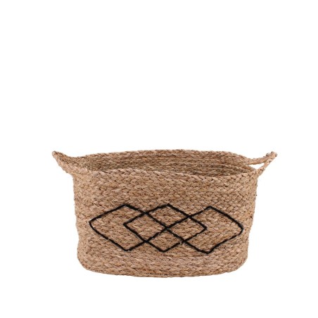 Panier rectangulaire fibres naturelles beige | Hashtag Déco