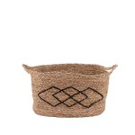 Panier rectangulaire fibres naturelles beige | Hashtag Déco