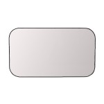Miroir angles arrondis bois clair 70x40cm | Hashtag Déco