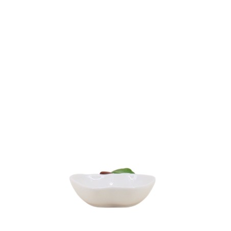 Vide poche pomme vert en céramique 18x17cm | Hashtag Déco