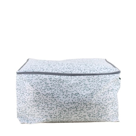 Housse de rangement en tissu motifs bleu 54x43cm | Hashtag Déco