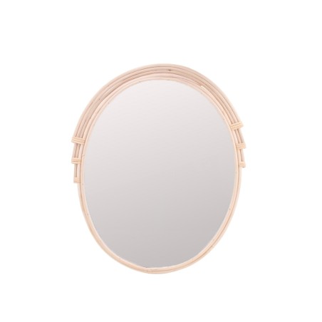 Miroir ovale rotin naturel 46x36cm | Hashtag Déco