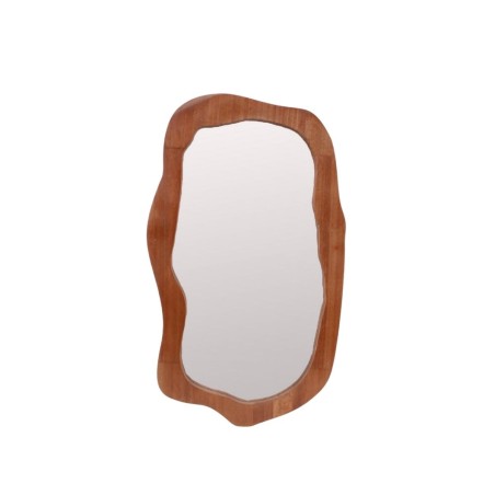Miroir organique bois naturel 50x30cm | Hashtag Déco