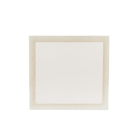 Miroir contour brillant argenté 40x40cm | Hashtag Déco