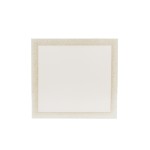 Miroir contour brillant argenté 40x40cm | Hashtag Déco