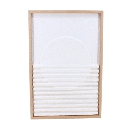 Cadre décoratif en relief bois blanc 40x60 cm | Hashtag Déco