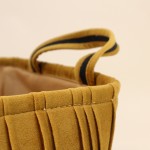 Set de 2 paniers en velours plissé