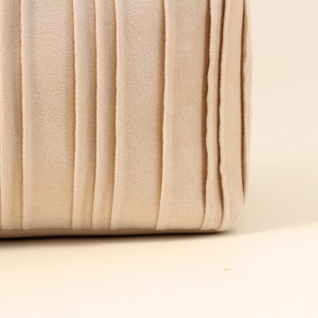 Set de 2 paniers en velours plissé