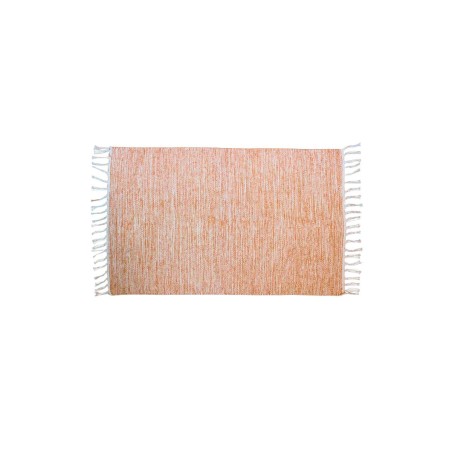 Tapis en coton beige à franges 60x90cm | Hashtag Déco