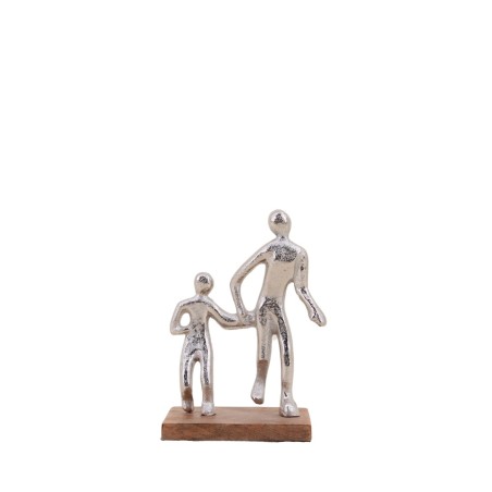 Objet déco famille en métal noir 15cm | Hashtag Déco