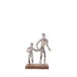 Objet déco famille en métal noir 15cm | Hashtag Déco