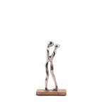 Objet déco couple 19cm résine noir | Hashtag Déco