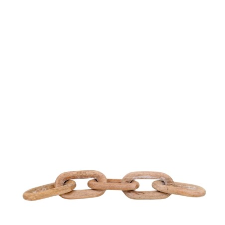 Objet déco chaîne bois naturel 47cm | Hashtag Déco