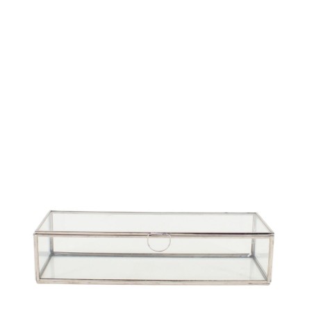 Boite en verre transparent 30x11cm | Hashtag Déco