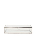 Boite en verre transparent 30x11cm | Hashtag Déco