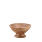 Coupe sur pied en bois naturel 12x20cm | Hashtag Déco