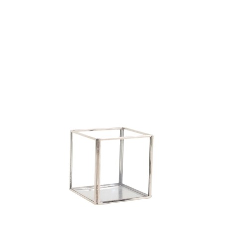 Pot en verre carré transparent 10x10cm | Hashtag Déco