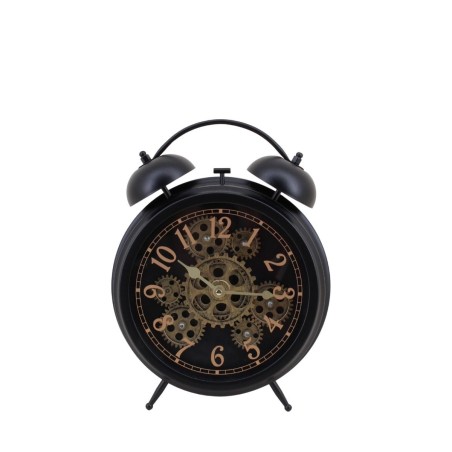 Horloge à poser noire 30cm en métal | Hashtag Déco