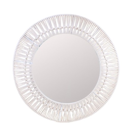 Miroir rond corde beige 60cm | Hashtag Déco