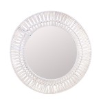 Miroir rond corde beige 60cm | Hashtag Déco