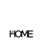 Mot déco "home" noir en bois 33cm | Hashtag Déco