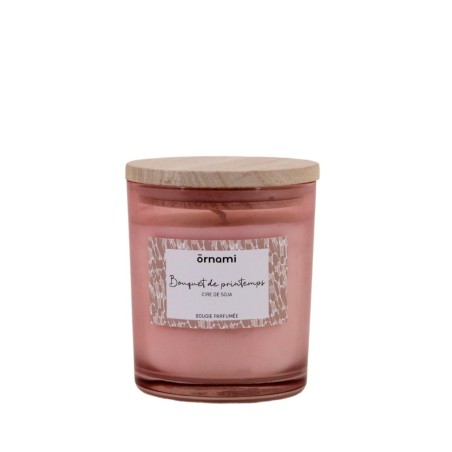 Bougie parfumée bouquet de printemps, cire blanche | Hashtag Déco