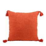 Coussin extérieur orange 45x45cm en coton | Hashtag Déco