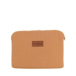 Pochette ordinateur tissu camel 39x28cm | Hashtag Déco