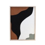 Cadre déco 3D en feutrine gris 40x60cm | Hashtag Dé