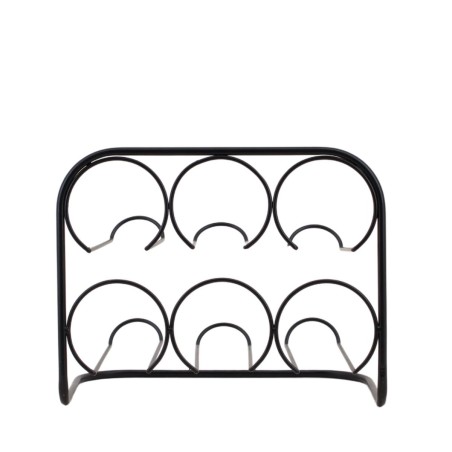 Porte bouteille métal noir élégant | Hashtag Déco