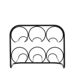 Porte bouteille métal noir élégant | Hashtag Déco