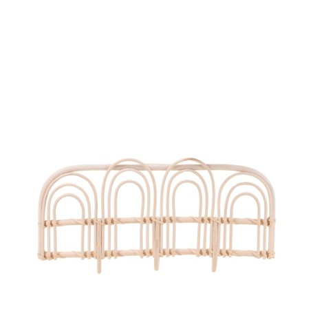 Porte manteau rotin naturel 45cm élégant | Hashtag Déco