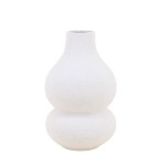 Vase design texturé céramique blanc 31cm | Hashtag Déco
