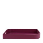 Plateau rose en bois 30x40cm, élégant et pratique | Hashtag Déco
