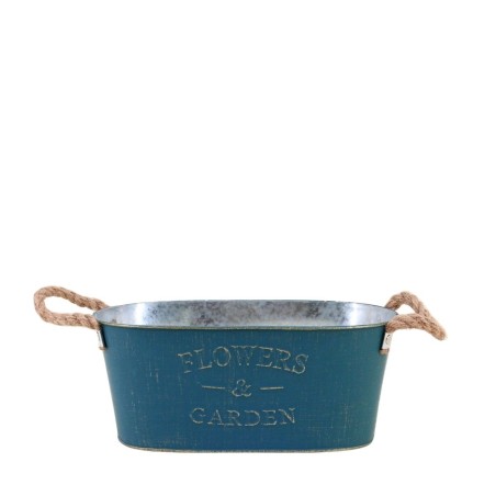 Jardinière effet vieilli bleu | Hashtag Déco