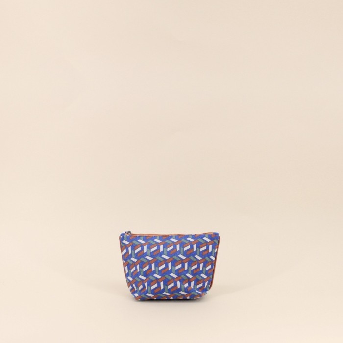 Trousse en coton bleue élégante et pratique | Hashtag Déco