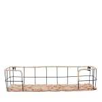 Étagère murale corde et métal 55cm noire | Hashtag Déco