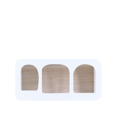 Étagère murale bois noir 40cm design élégant | Hashtag Déco
