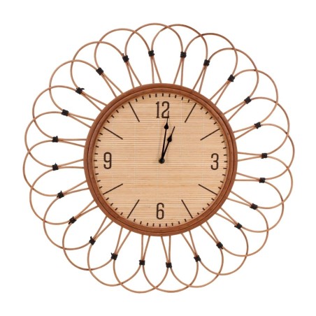 Horloge en rotin naturel 60cm | Hashtag Déco