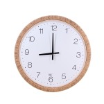 Horloge ronde rotin naturel 54cm | Hashtag Déco