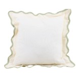 Coussin beige coton vagues 40x40 cm | Hashtag Déco